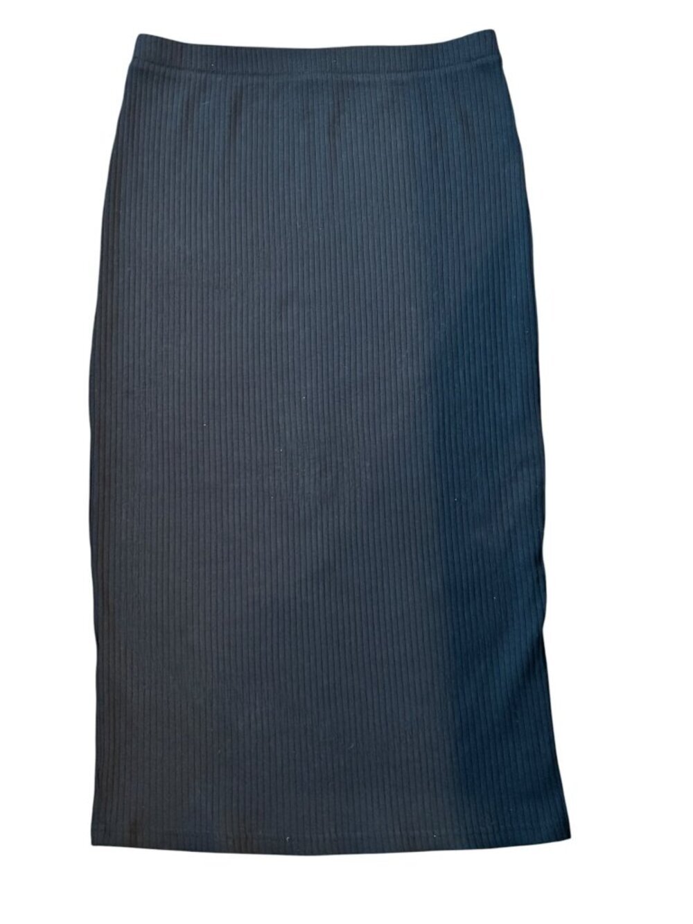 Time and Tru Women's Black Long Rippled Skirt - Picture 2 of 7